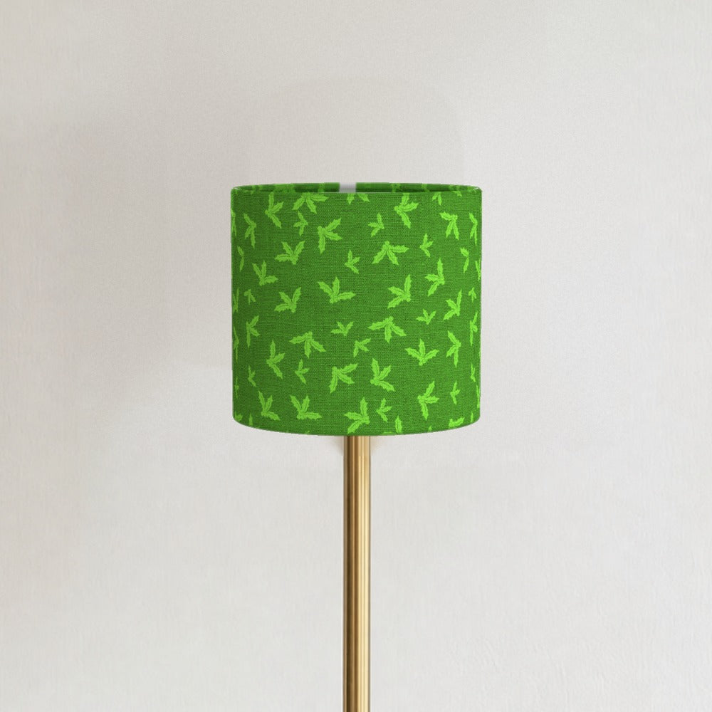 Green Holly Leaf Pattern lampshade