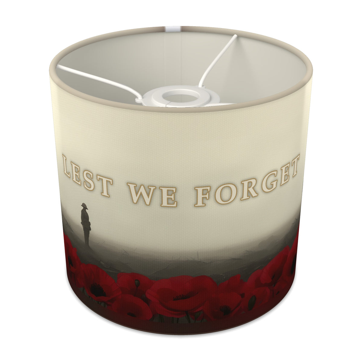 Lest We Forget wraparound lampshade - Lest We Forget