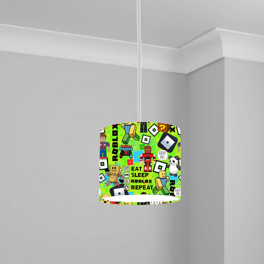 Vibrant Gamer Theme Ceiling Lampshade Lightshade for Room - 20cm x 18.5cm