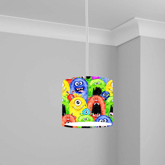 Colorful Monster Design Ceiling Lampshade Lightshade for Kids Room - 20cm x 18.5cm