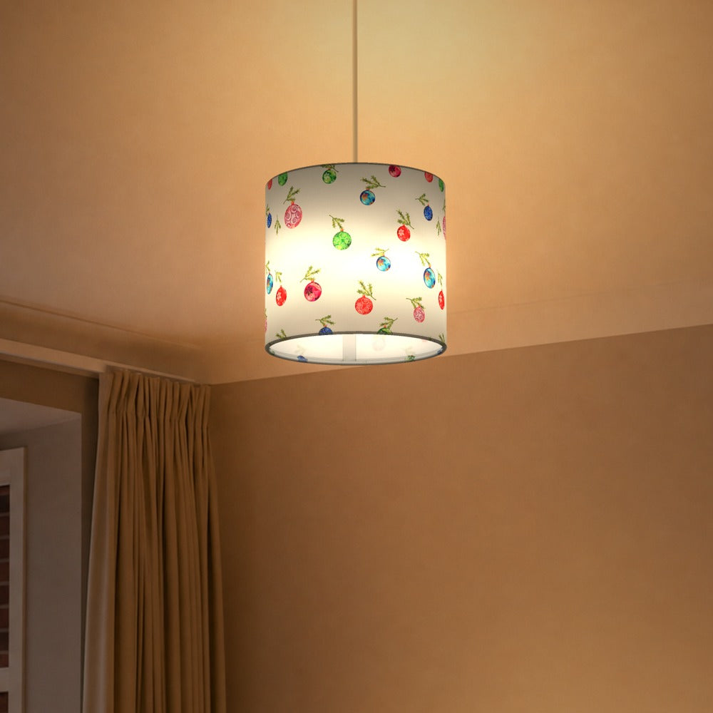 Festive Christmas Bauble Pattern lampshade
