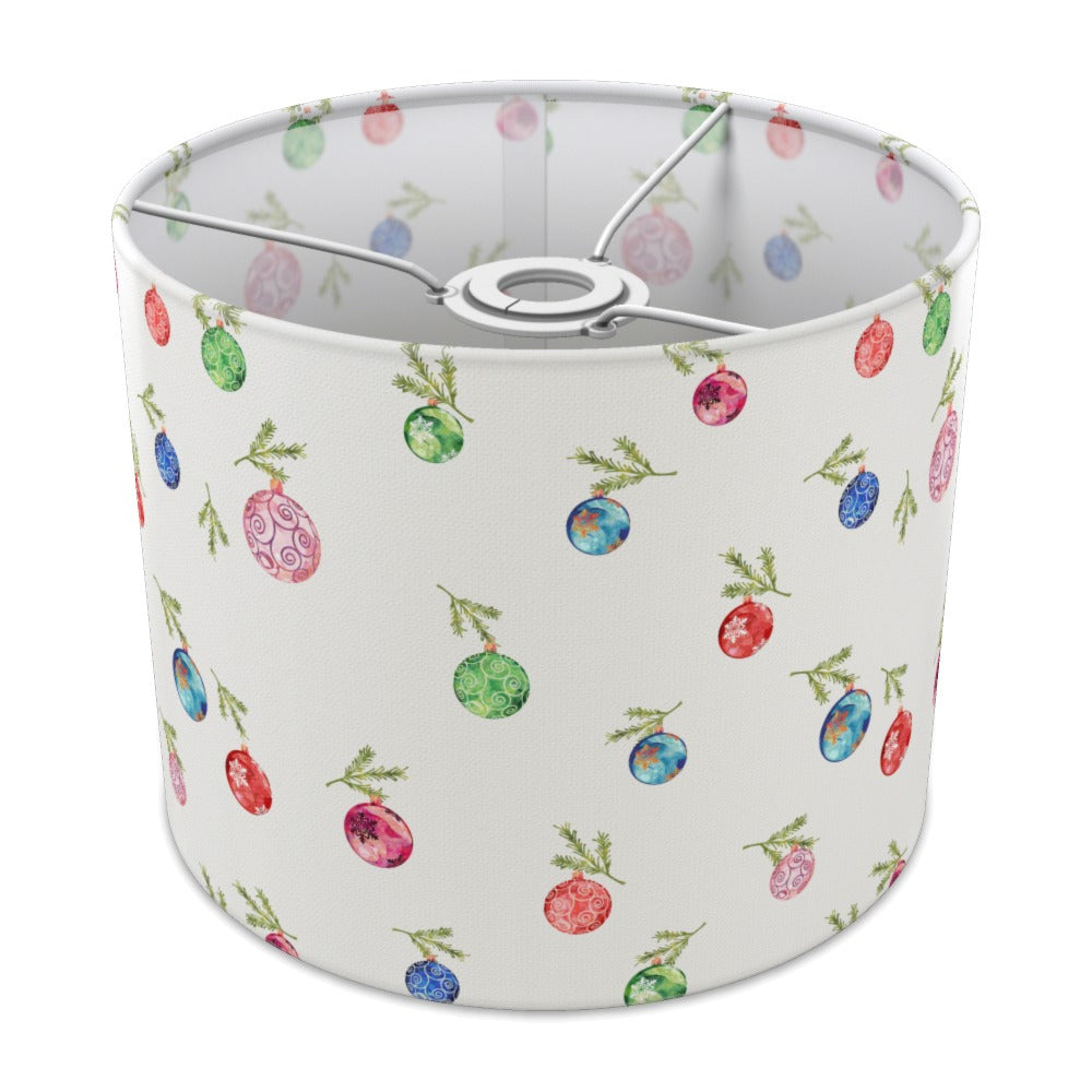 Festive Christmas Bauble Pattern lampshade - 25cm Ceiling