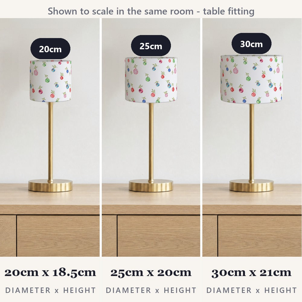 Festive Christmas Bauble Pattern lampshade