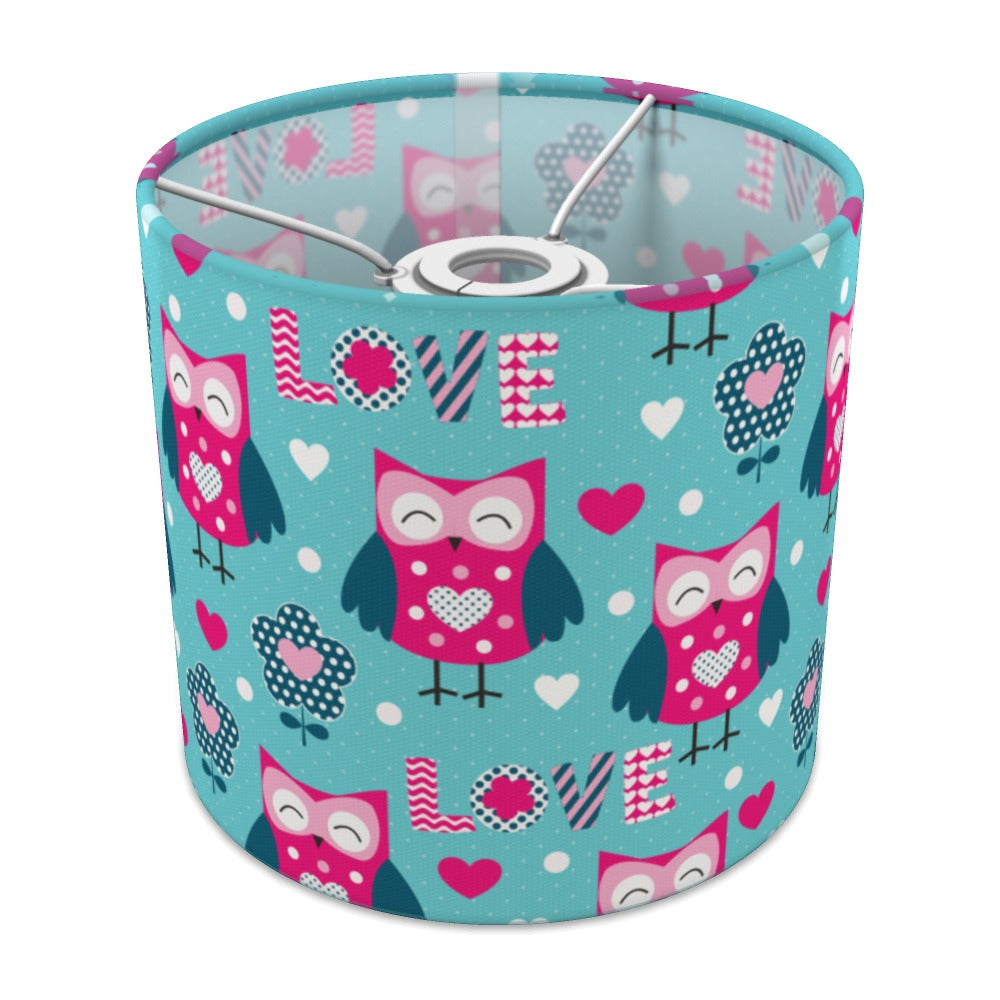 Blue Owl Love Pattern lampshade - 20cm Ceiling