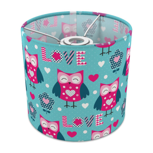 Blue Owl Love Pattern lampshade - 20cm Ceiling