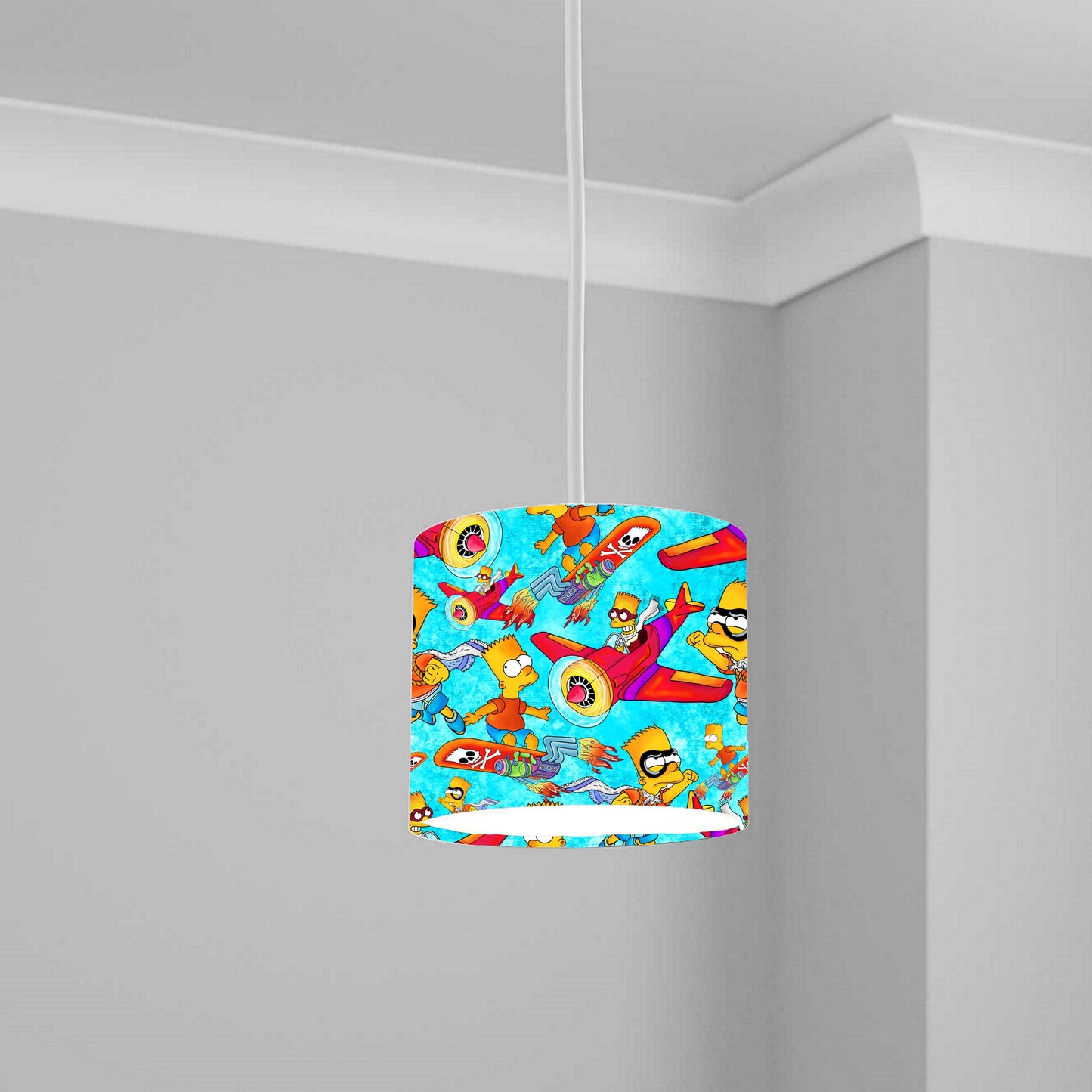 Cartoon Surfing Adventure Ceiling Lampshade Lightshade for Room - 20cm x 18.5cm