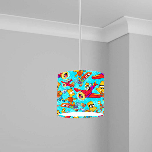 Cartoon Surfing Adventure Ceiling Lampshade Lightshade for Room - 20cm x 18.5cm