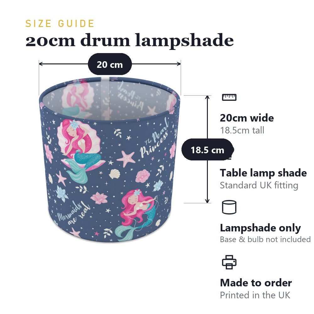 Enchanting Mermaid Princess lampshade