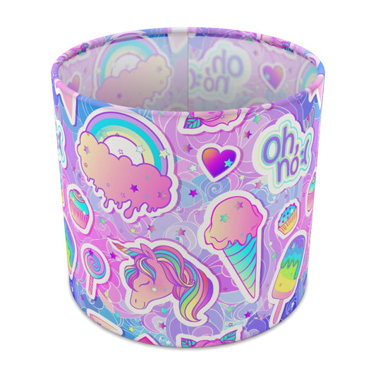 Pastel Unicorn Ice Cream Cupcake lampshade - 20cm Table