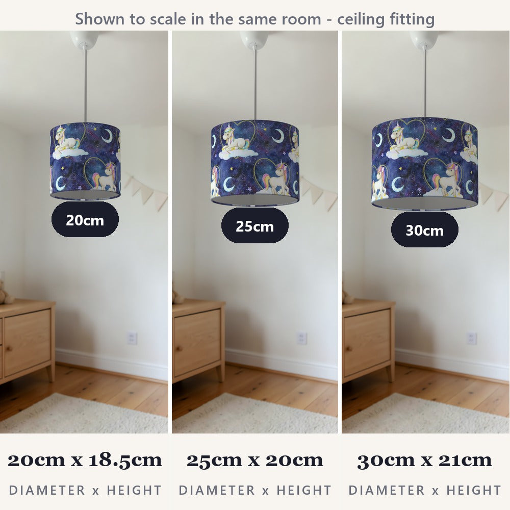 Magical Unicorn and Moon lampshade