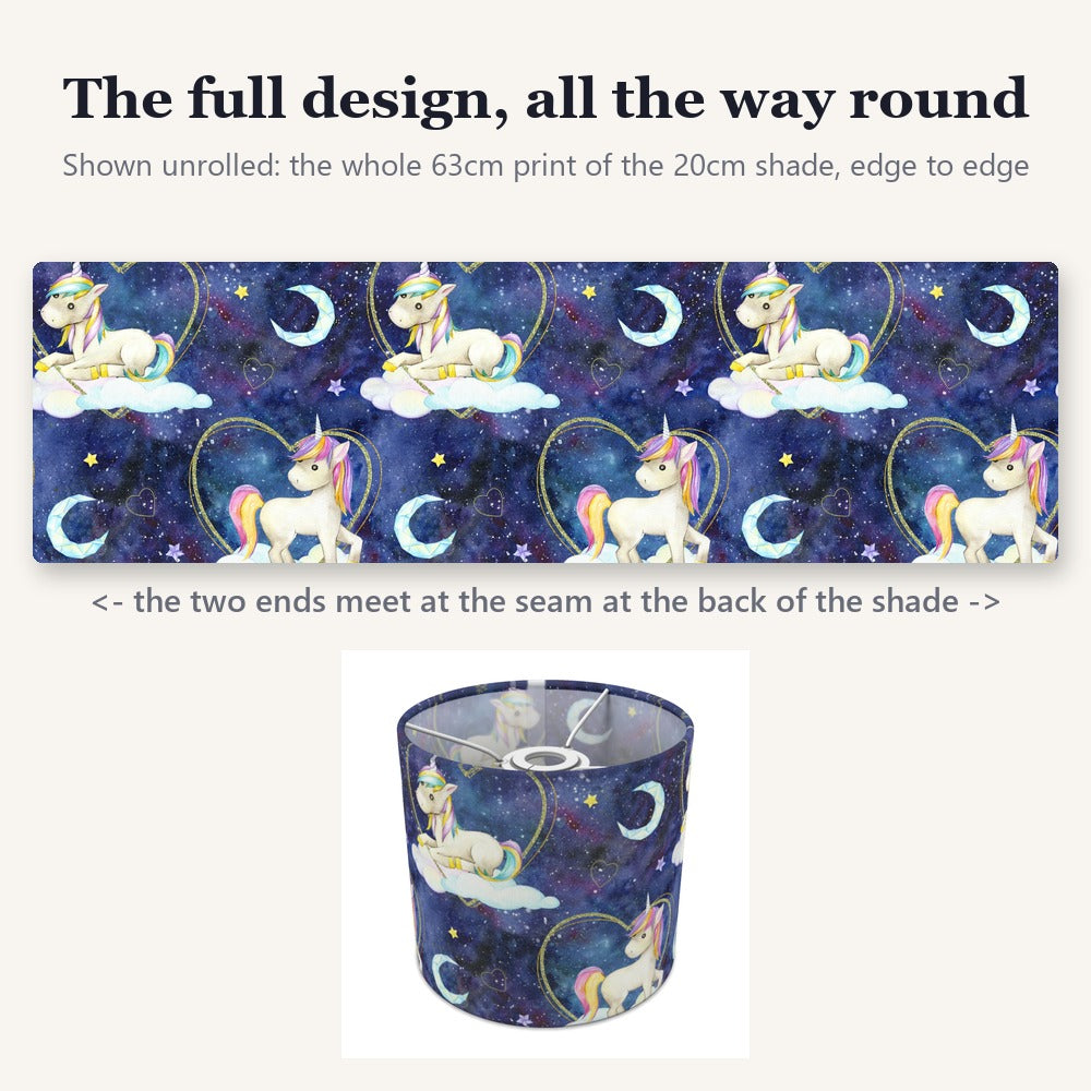 Magical Unicorn and Moon lampshade