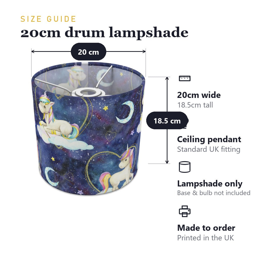 Magical Unicorn and Moon lampshade