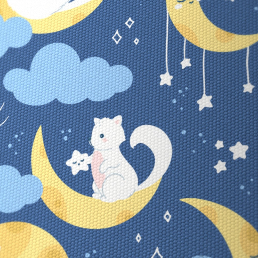 Sleepy Moon and Cats lampshade