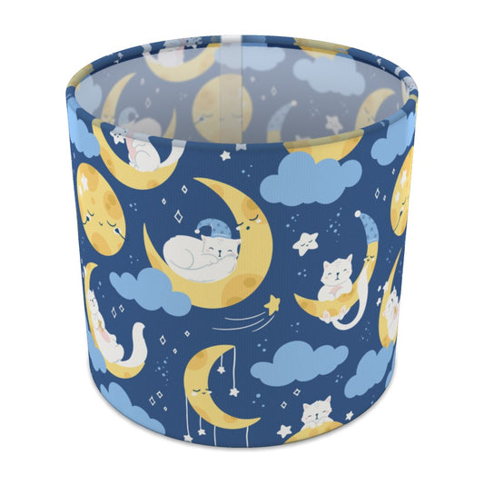 Sleepy Moon and Cats lampshade - 20cm Table