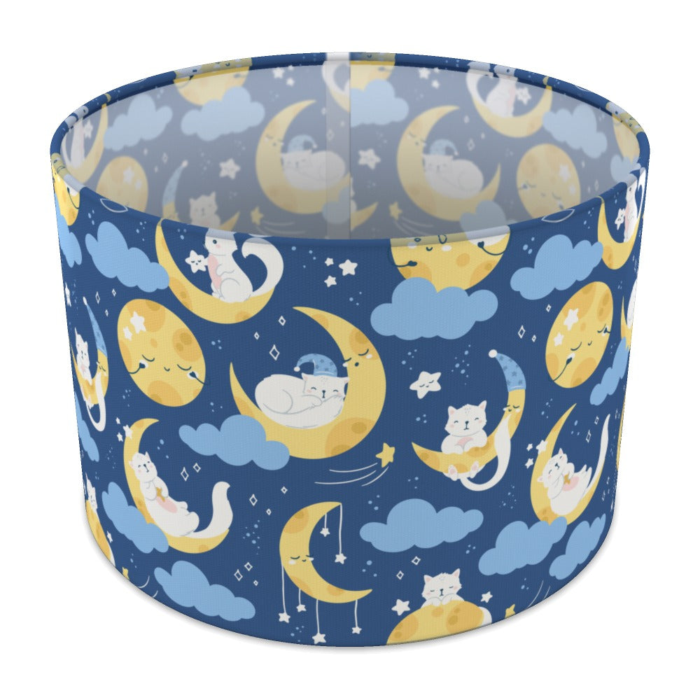 Sleepy Moon and Cats lampshade - 30cm Table