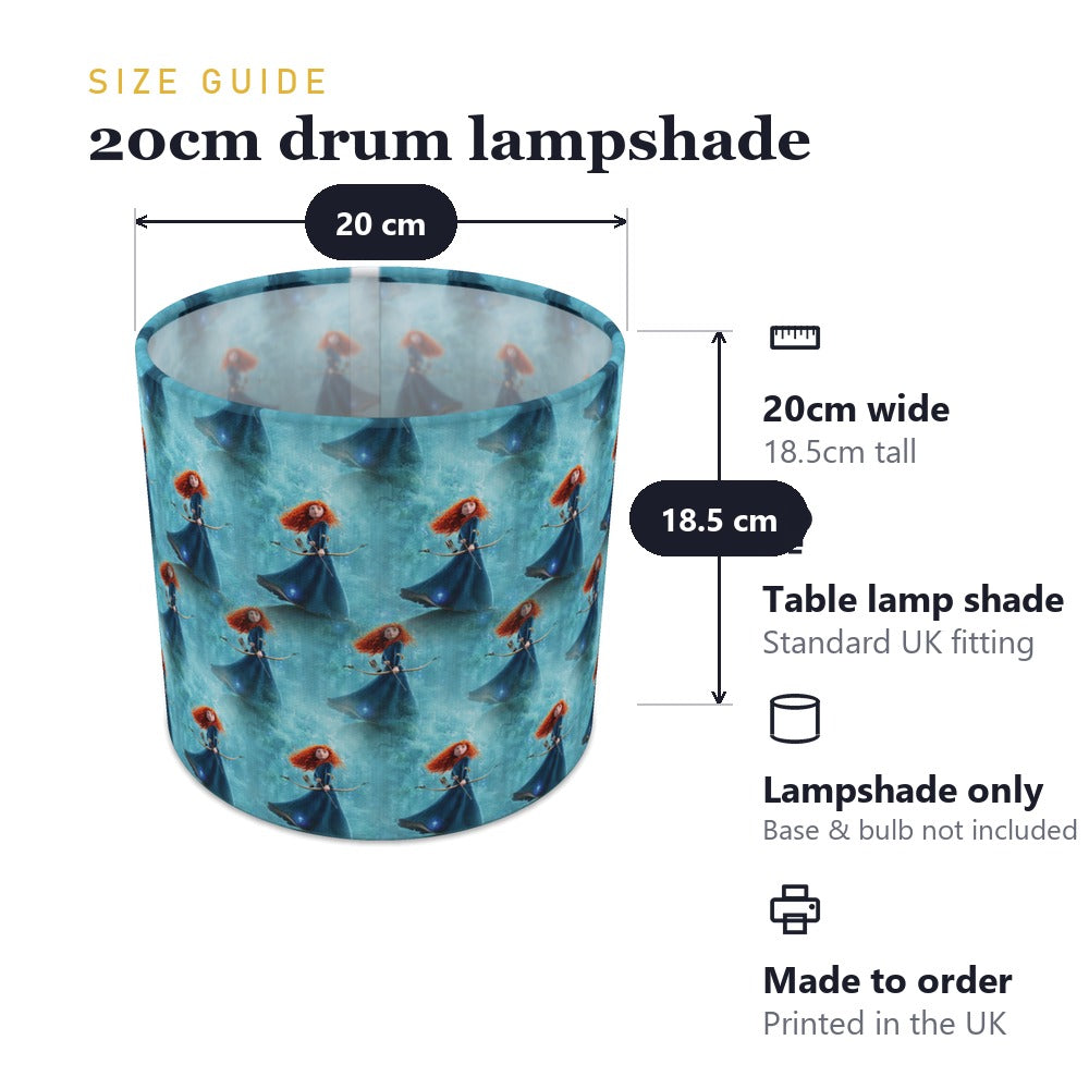 Princess Brave Blue Character lampshade