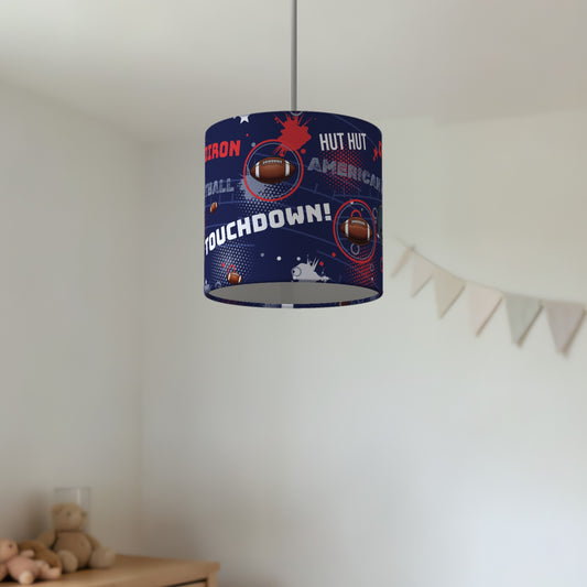 Navy Touchdown lampshade - 20cm x 18.5cm Ceiling - photo 2