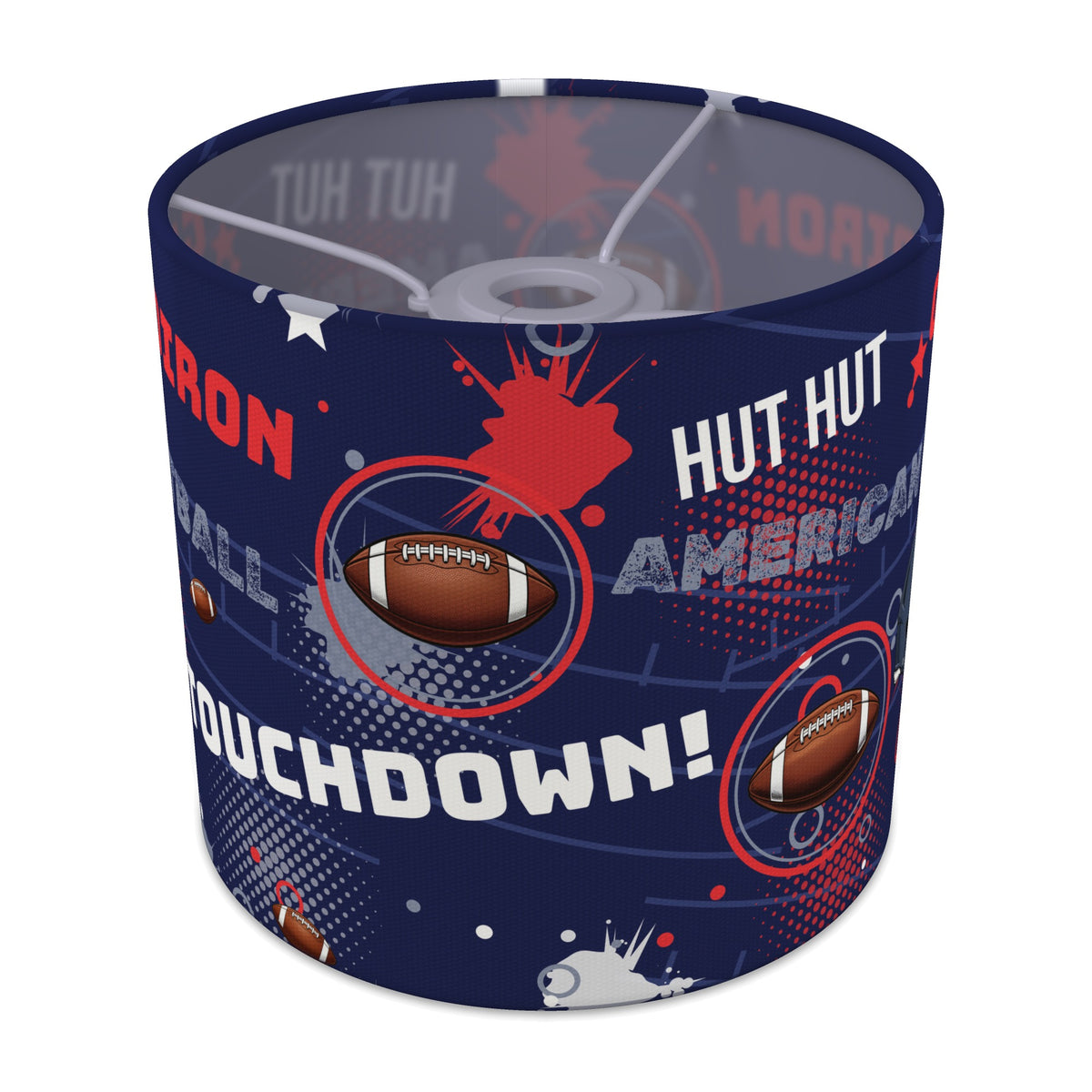 Navy Touchdown lampshade - 20cm x 18.5cm Ceiling - main photo