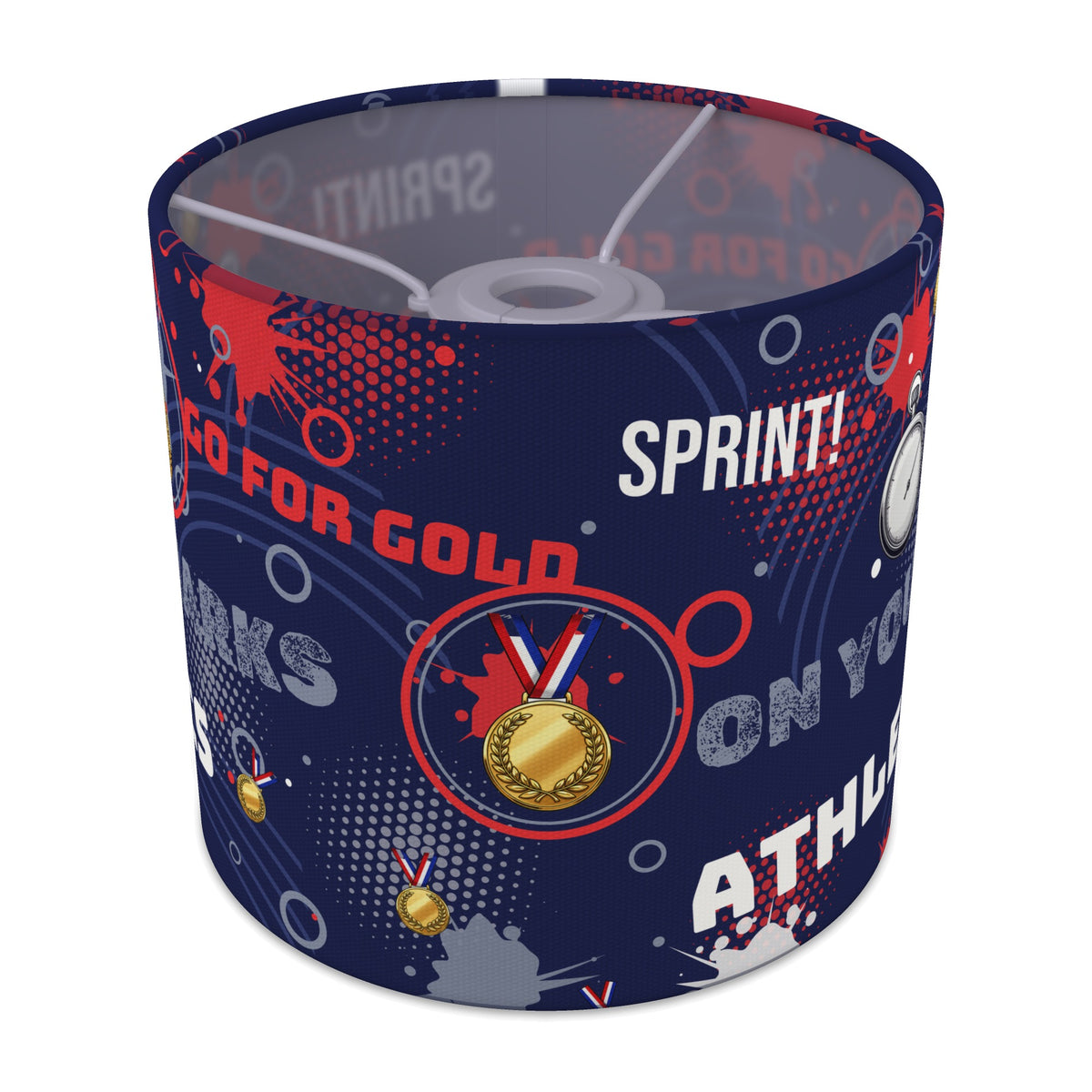 Navy Go For Gold lampshade - 20cm x 18.5cm Ceiling - main photo