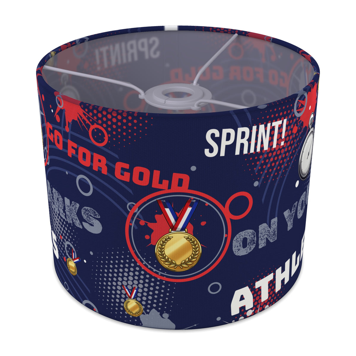 Navy Go For Gold lampshade - 25cm x 20cm Ceiling