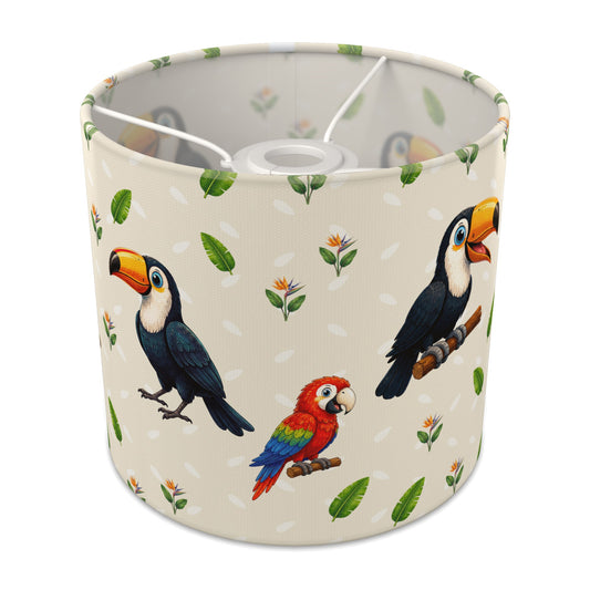 Cream Bird Friends lampshade - 20cm x 18.5cm Ceiling - main photo