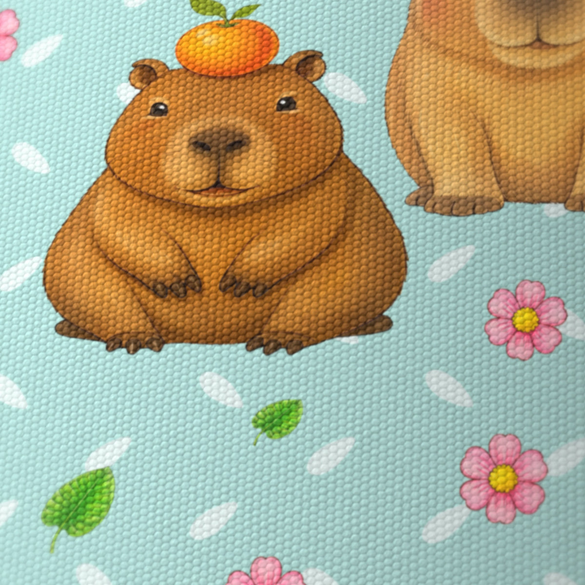 Teal Capybara Chill lampshade - 20cm x 18.5cm Ceiling - photo 6