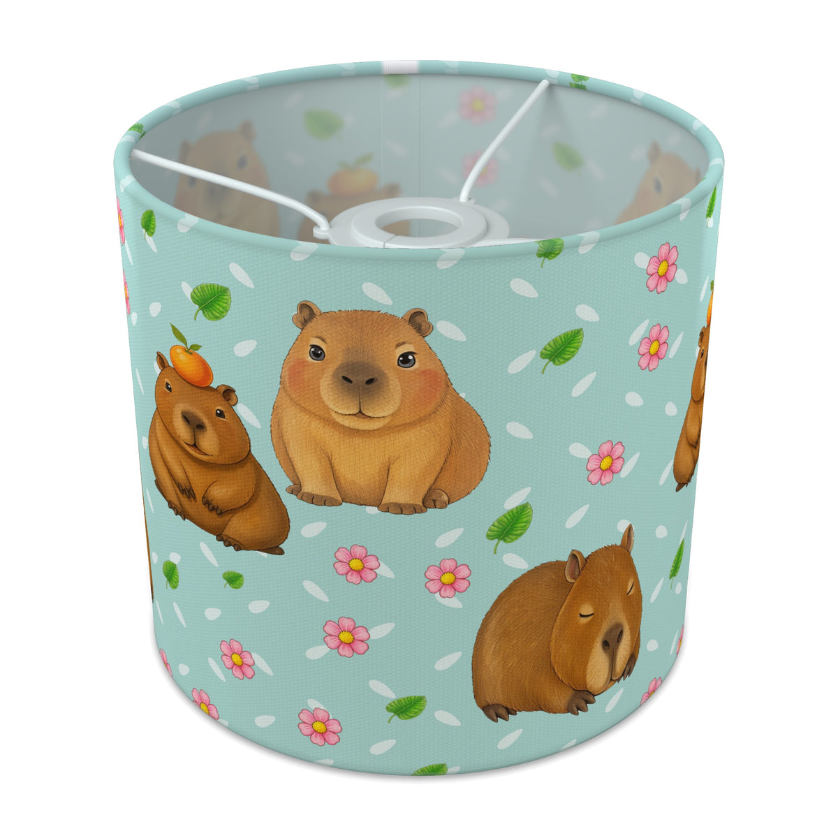 Teal Capybara Chill lampshade - 20cm x 18.5cm Ceiling - main photo