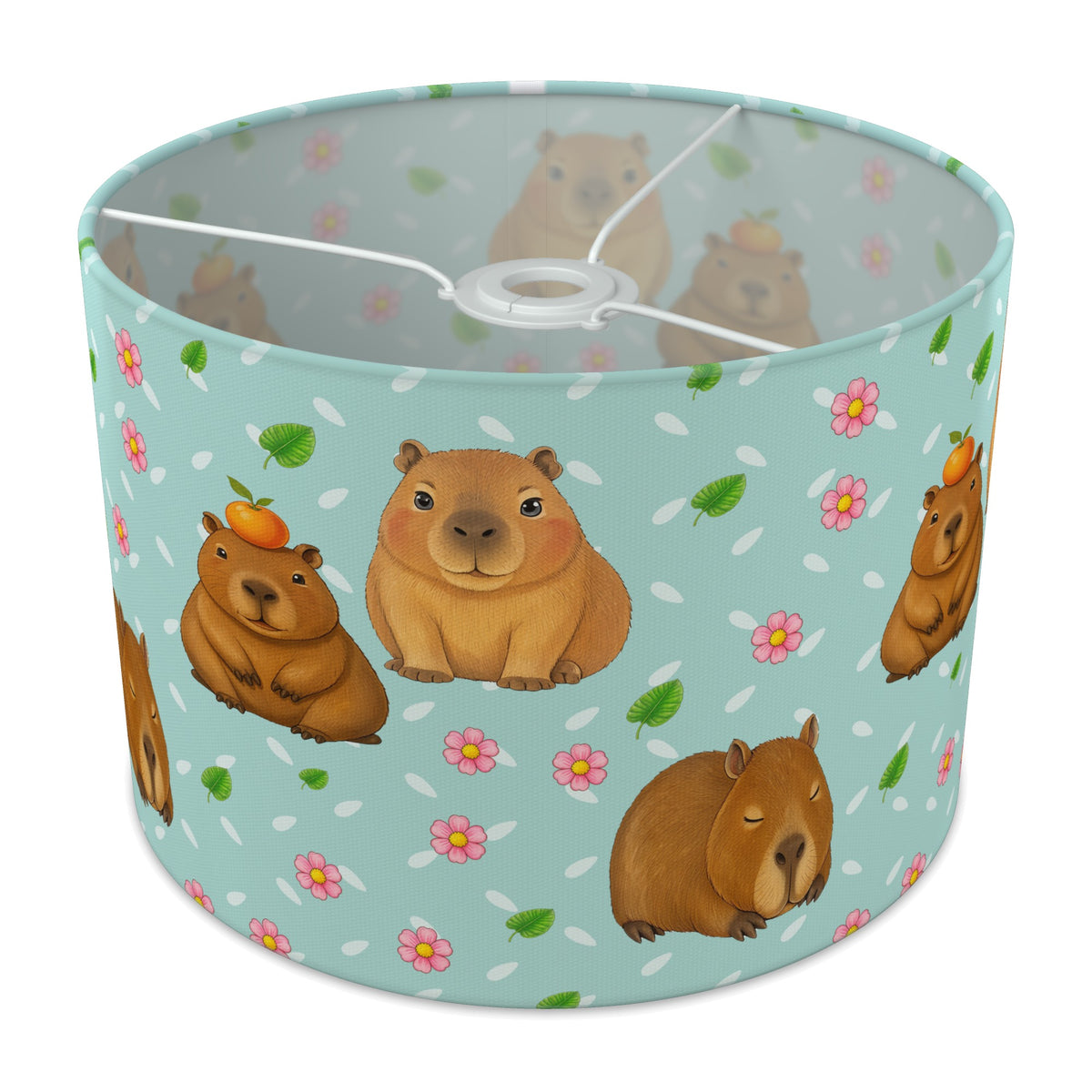 Teal Capybara Chill lampshade - 30cm x 21cm Ceiling