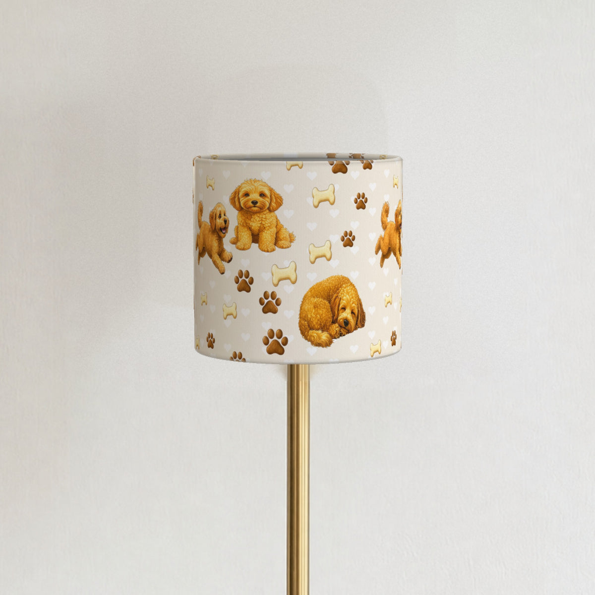 Cream Cockapoo Love lampshade - 20cm x 18.5cm Ceiling - photo 3