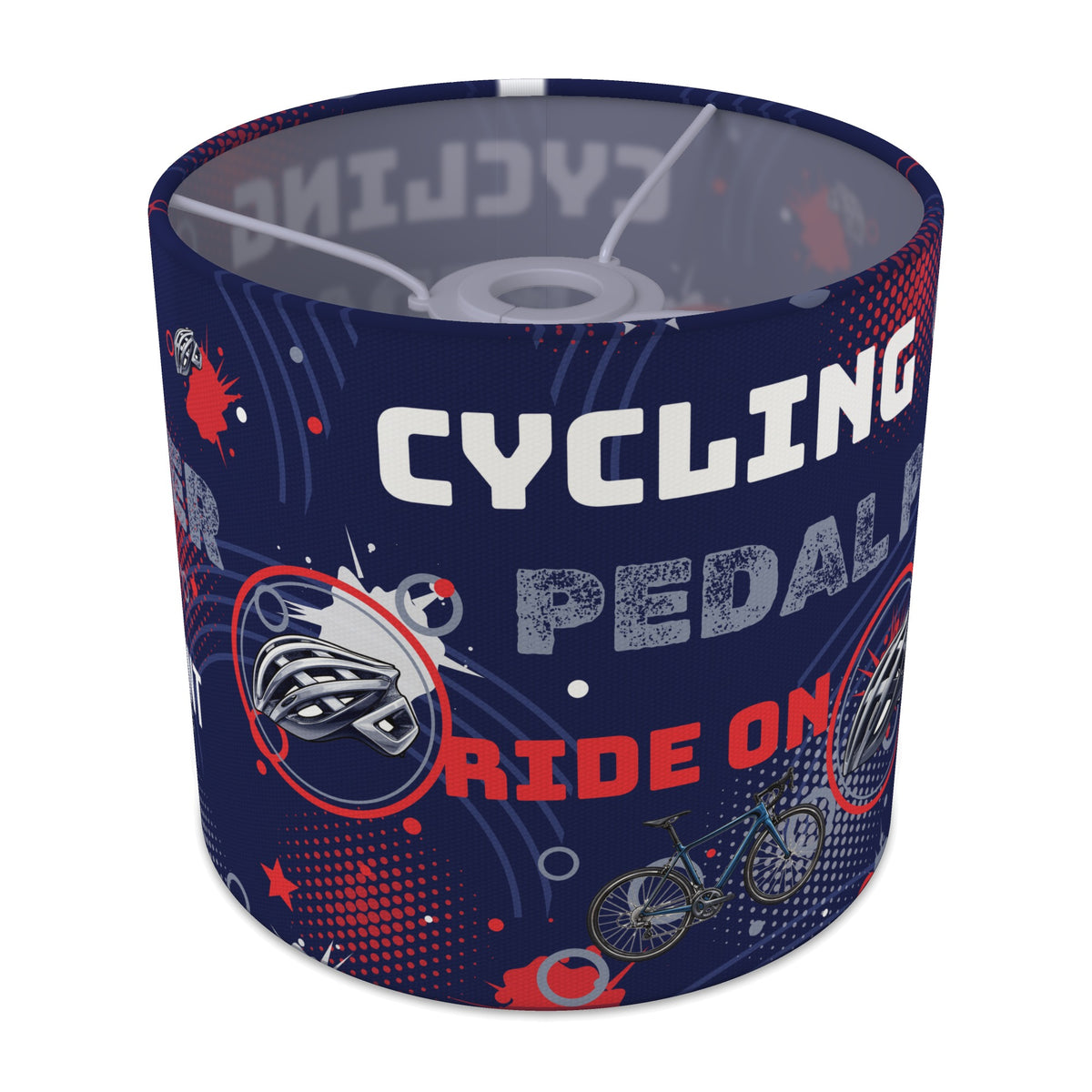 Navy Pedal Power lampshade - 20cm x 18.5cm Ceiling - main photo