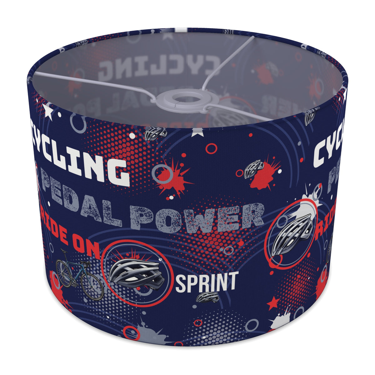 Navy Pedal Power lampshade - 30cm x 21cm Ceiling