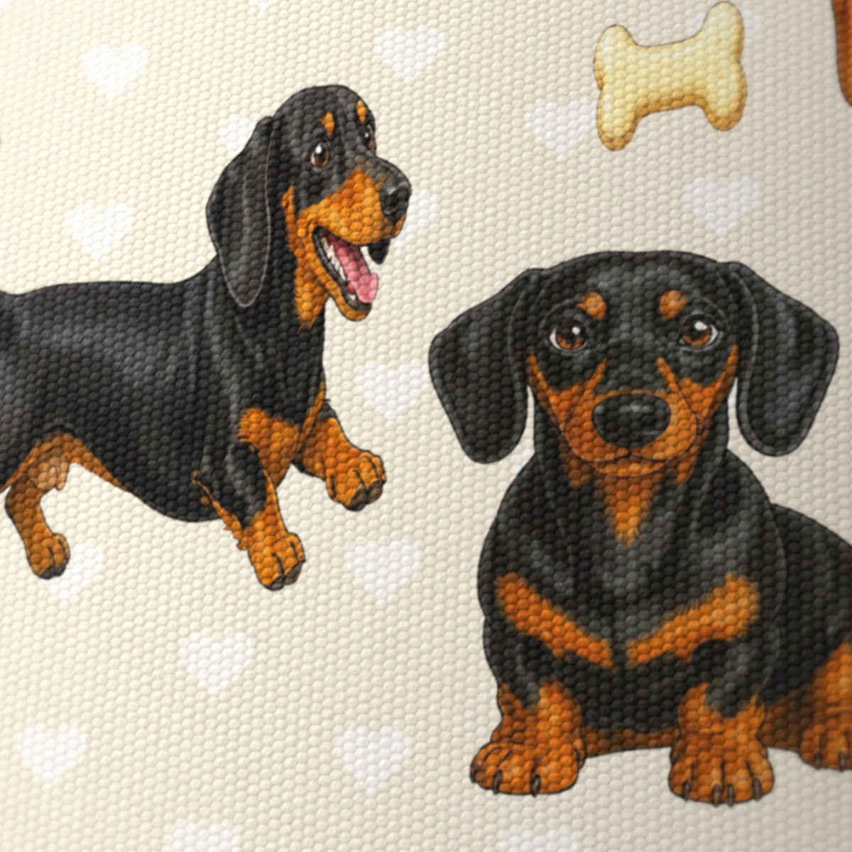 Cream Dachshund Love lampshade - 20cm x 18.5cm Ceiling - photo 6