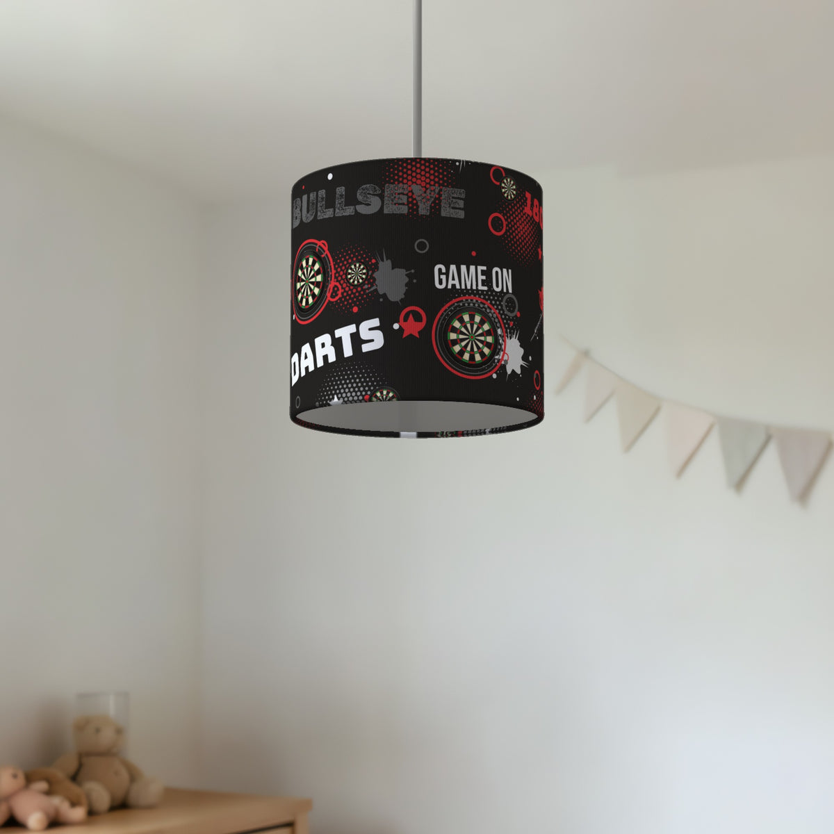 Black Darts Night lampshade - 20cm x 18.5cm Ceiling - photo 2