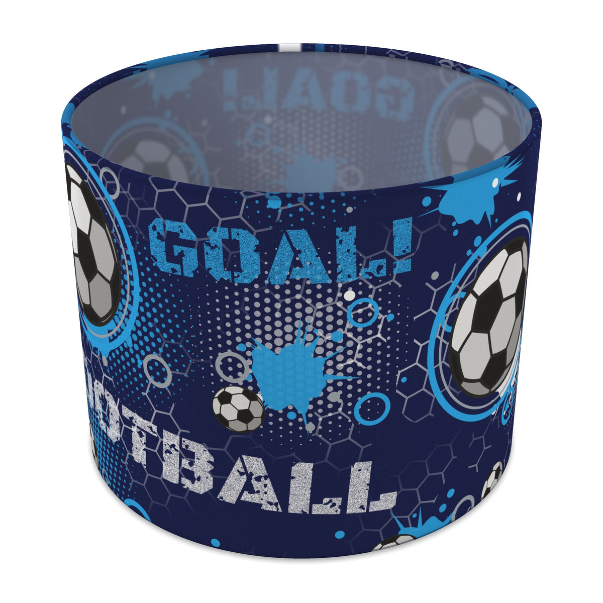Navy Football Crazy lampshade - 25cm x 20cm Table