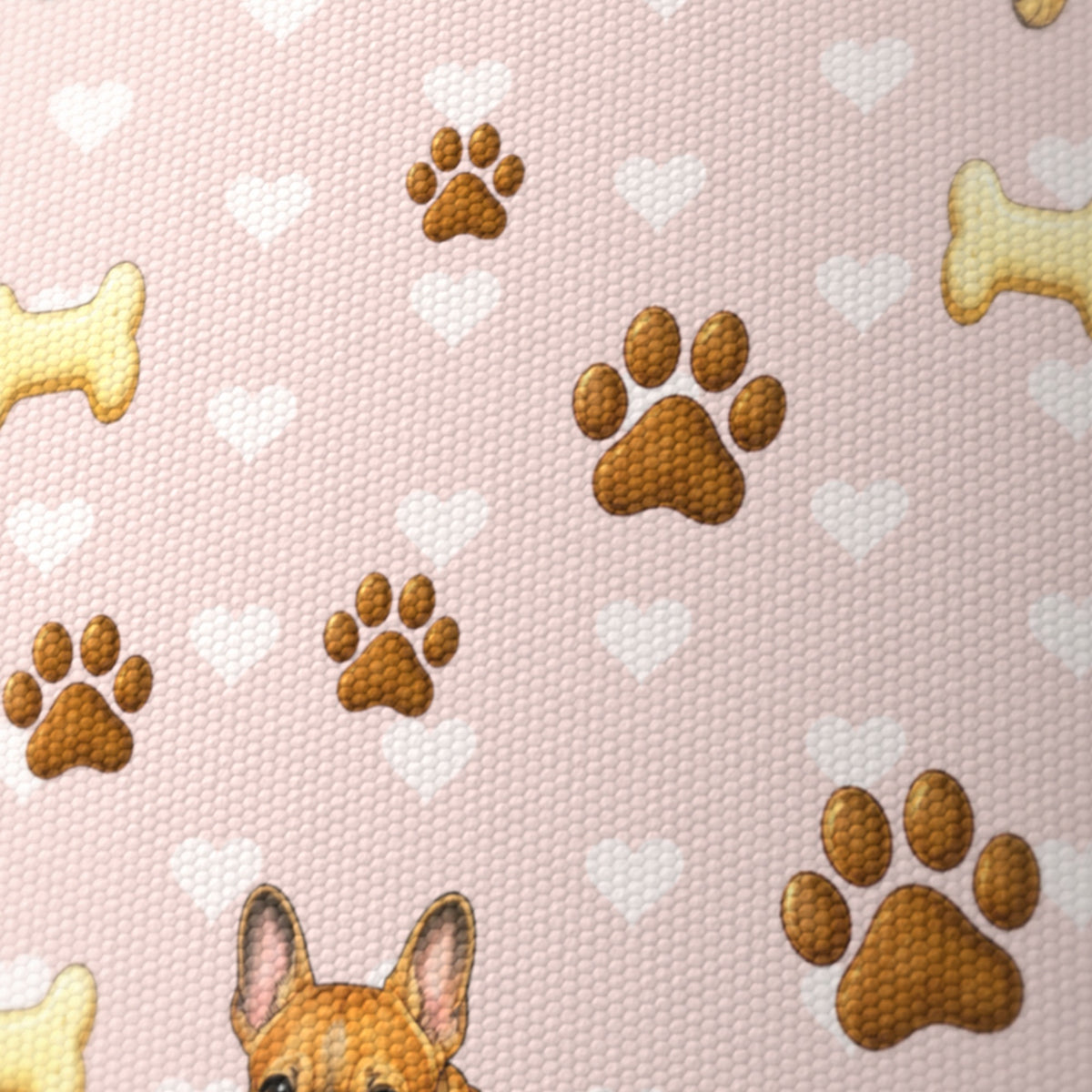 Blush French Bulldog Love lampshade - 20cm x 18.5cm Ceiling - photo 6