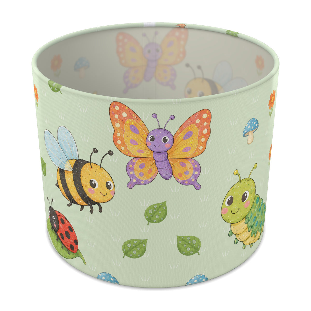 Meadow Garden Bugs lampshade - 25cm x 20cm Table