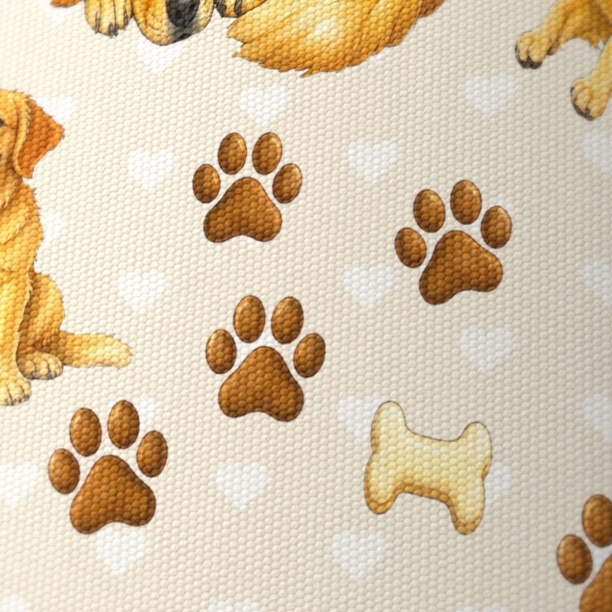 Cream Golden Retriever Love lampshade - 20cm x 18.5cm Ceiling - photo 6