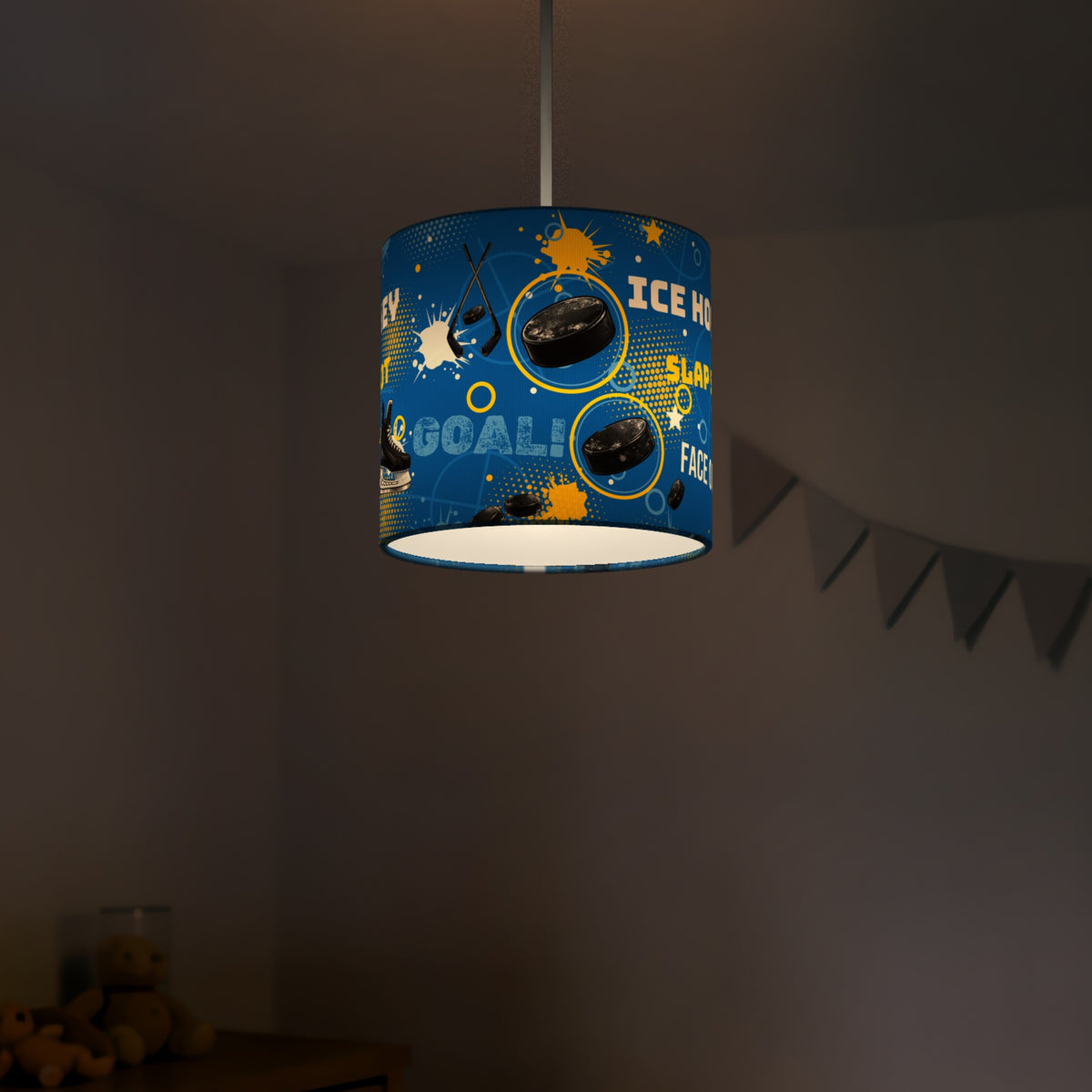 Sky Ice Hockey Face lampshade - 20cm x 18.5cm Ceiling - photo 5