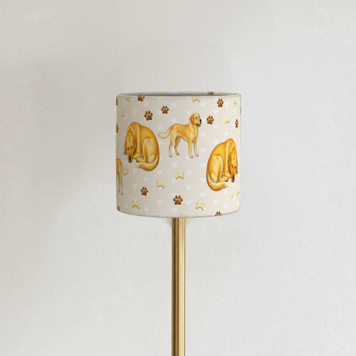 Cream Labrador Love lampshade - 20cm x 18.5cm Ceiling - photo 3