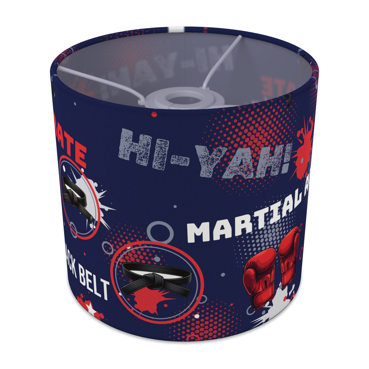 Navy Karate Kid lampshade - 20cm x 18.5cm Ceiling - main photo