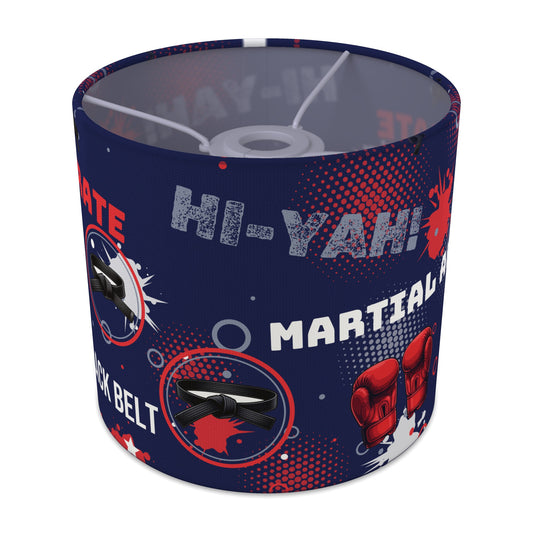 Navy Karate Kid lampshade - 20cm x 18.5cm Ceiling - main photo