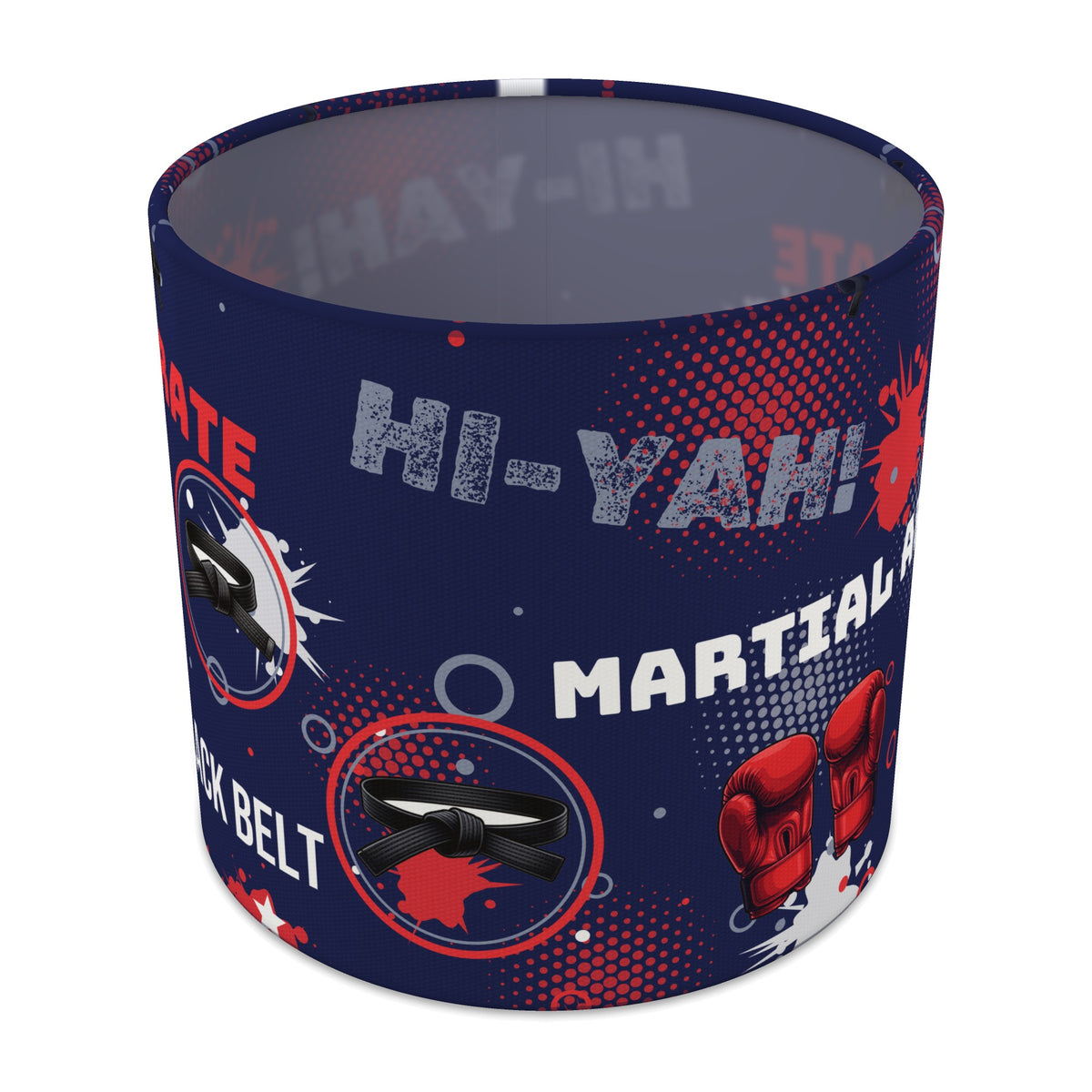 Navy Karate Kid lampshade - 20cm x 18.5cm Table