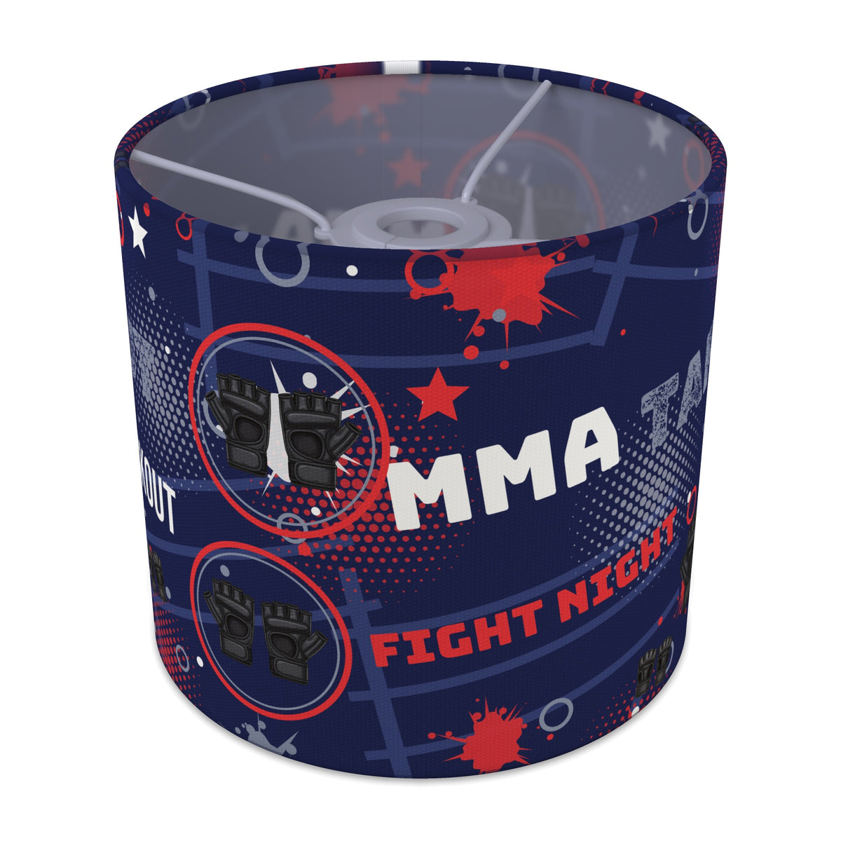 Navy Fight Night lampshade - 20cm x 18.5cm Ceiling - main photo