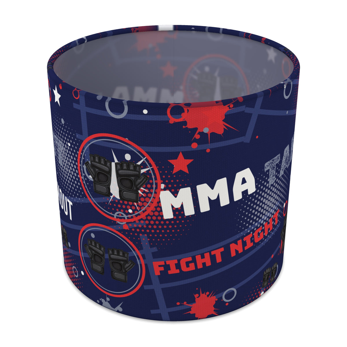 Navy Fight Night lampshade - 20cm x 18.5cm Table