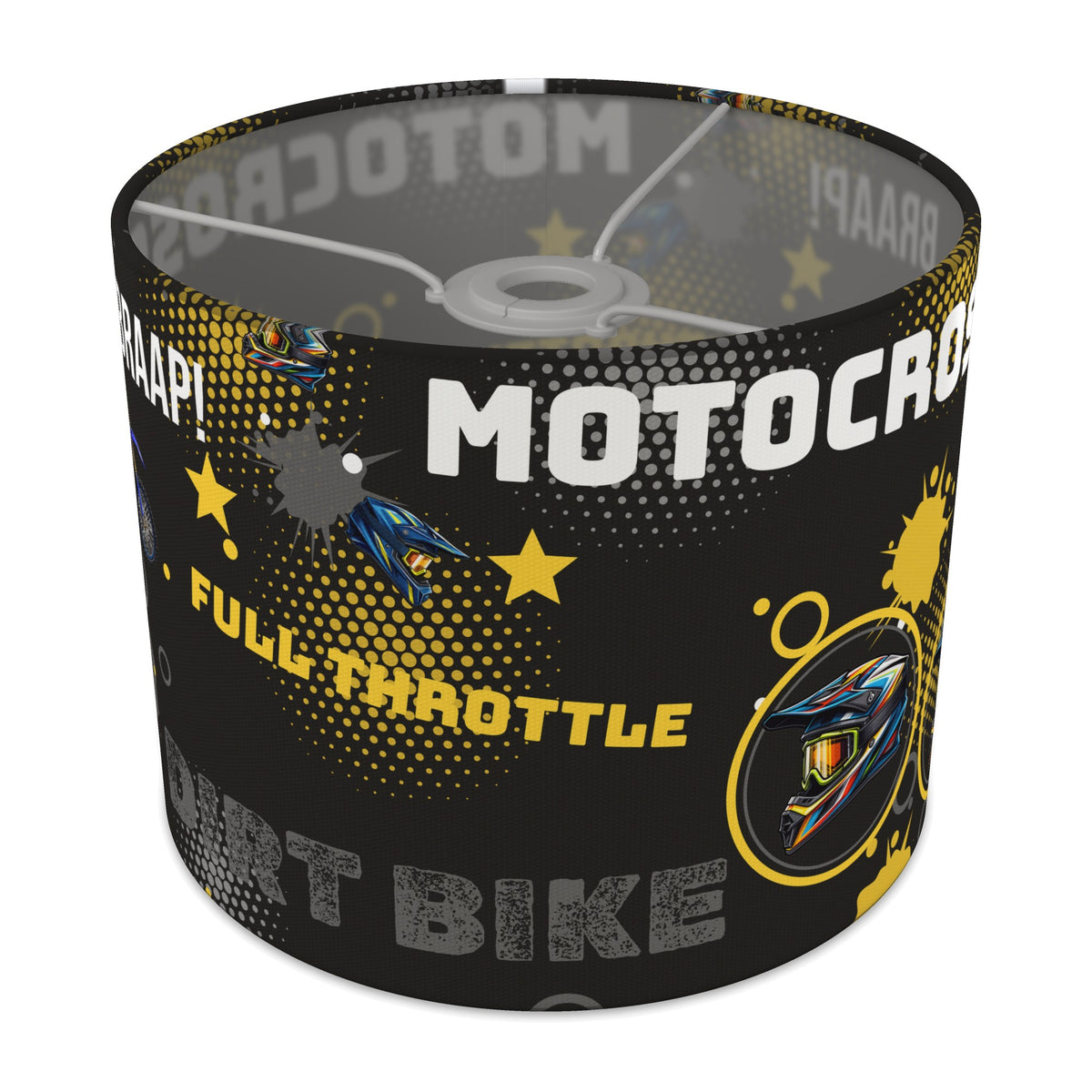 Black Full Throttle lampshade - 25cm x 20cm Ceiling