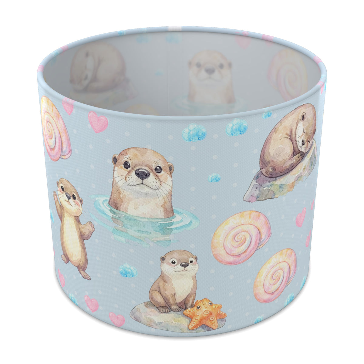 Sky Otter Friends lampshade - 25cm x 20cm Table