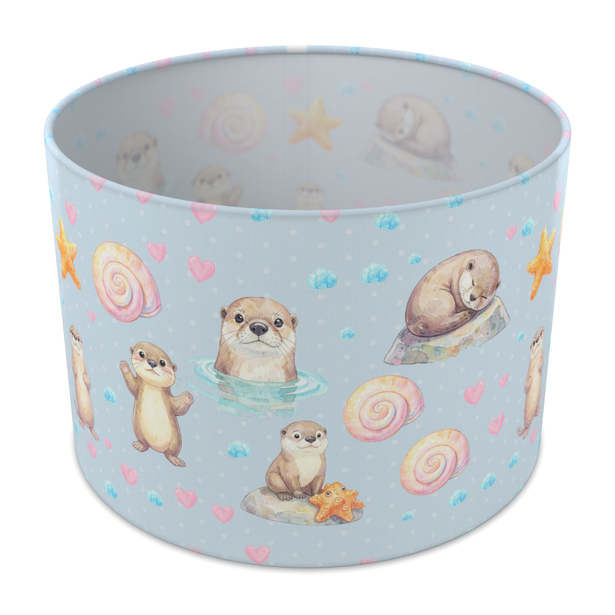 Sky Otter Friends lampshade - 30cm x 21cm Table