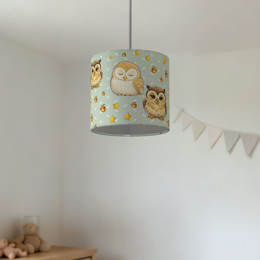 Sage Night Owls lampshade - 20cm x 18.5cm Ceiling - photo 2