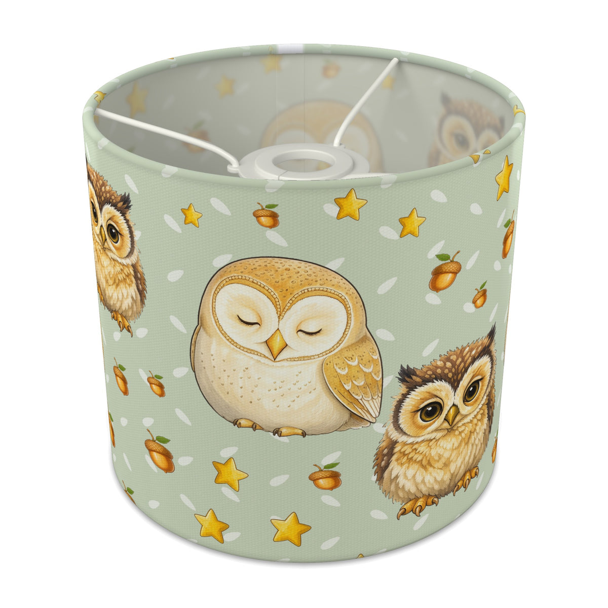 Sage Night Owls lampshade - 20cm x 18.5cm Ceiling - main photo