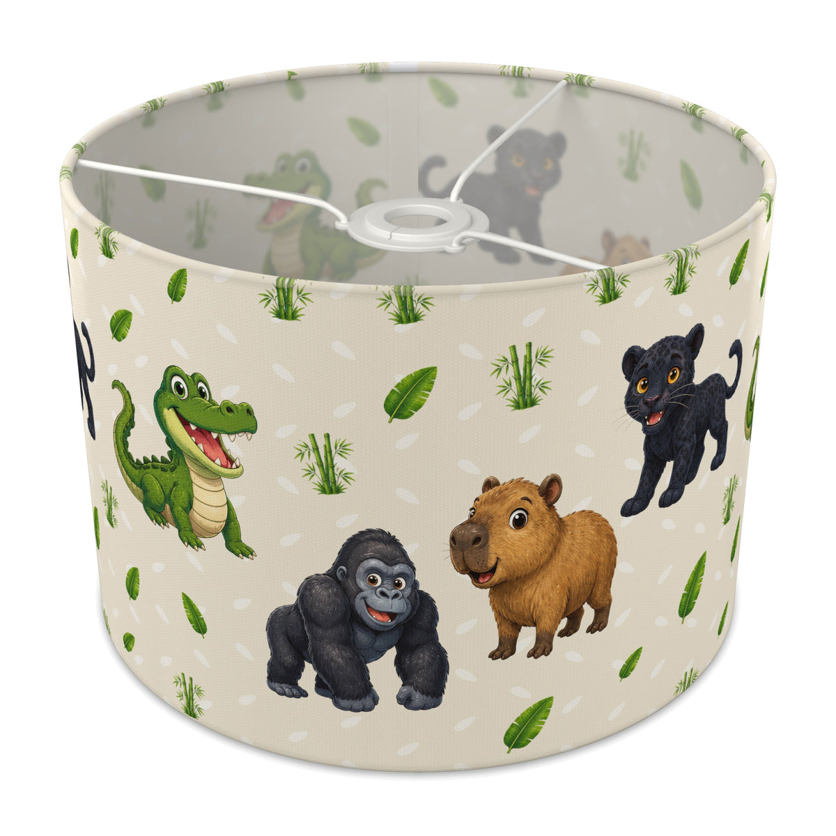 Cream Safari Friends lampshade - 30cm x 21cm Ceiling